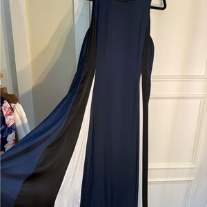 Banana Republic Navy and White Dress